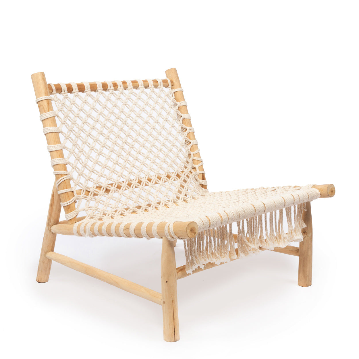 THE ISLAND Rope One Seater Chair half-front view