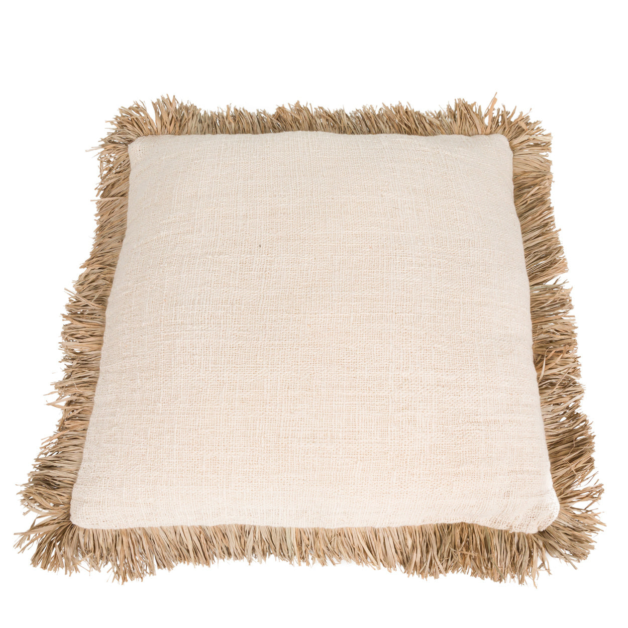 THE SAINT TROPEZ Cushion Cover Natural-White front view