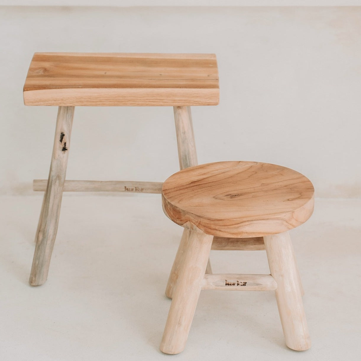 THE KALAK Stool front view two stools