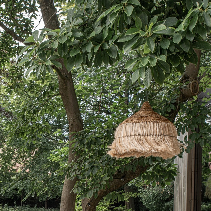 THE ABACA HOOLA Pendant Natural outdoor view