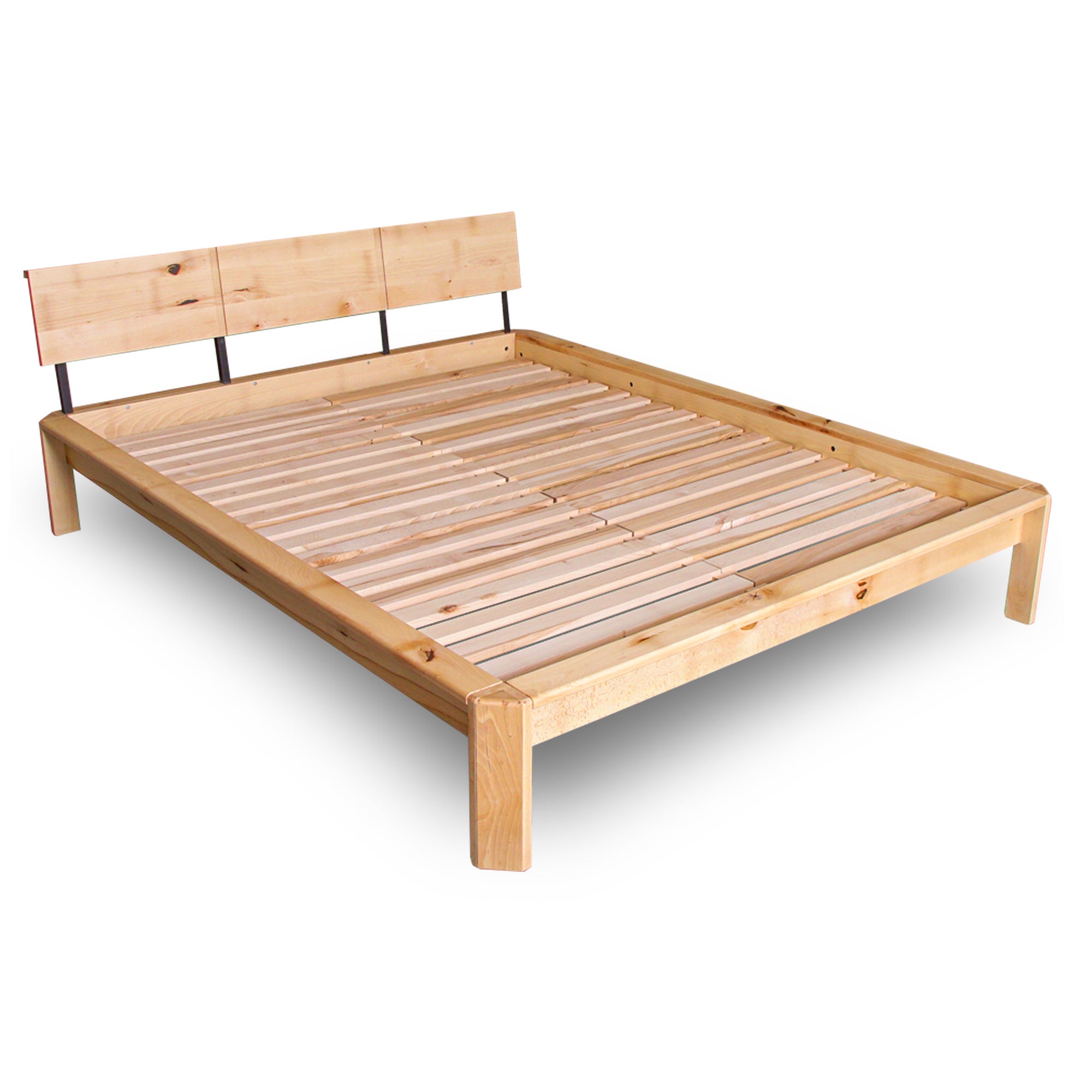 LOFT Double Bed-natural frame without mattress