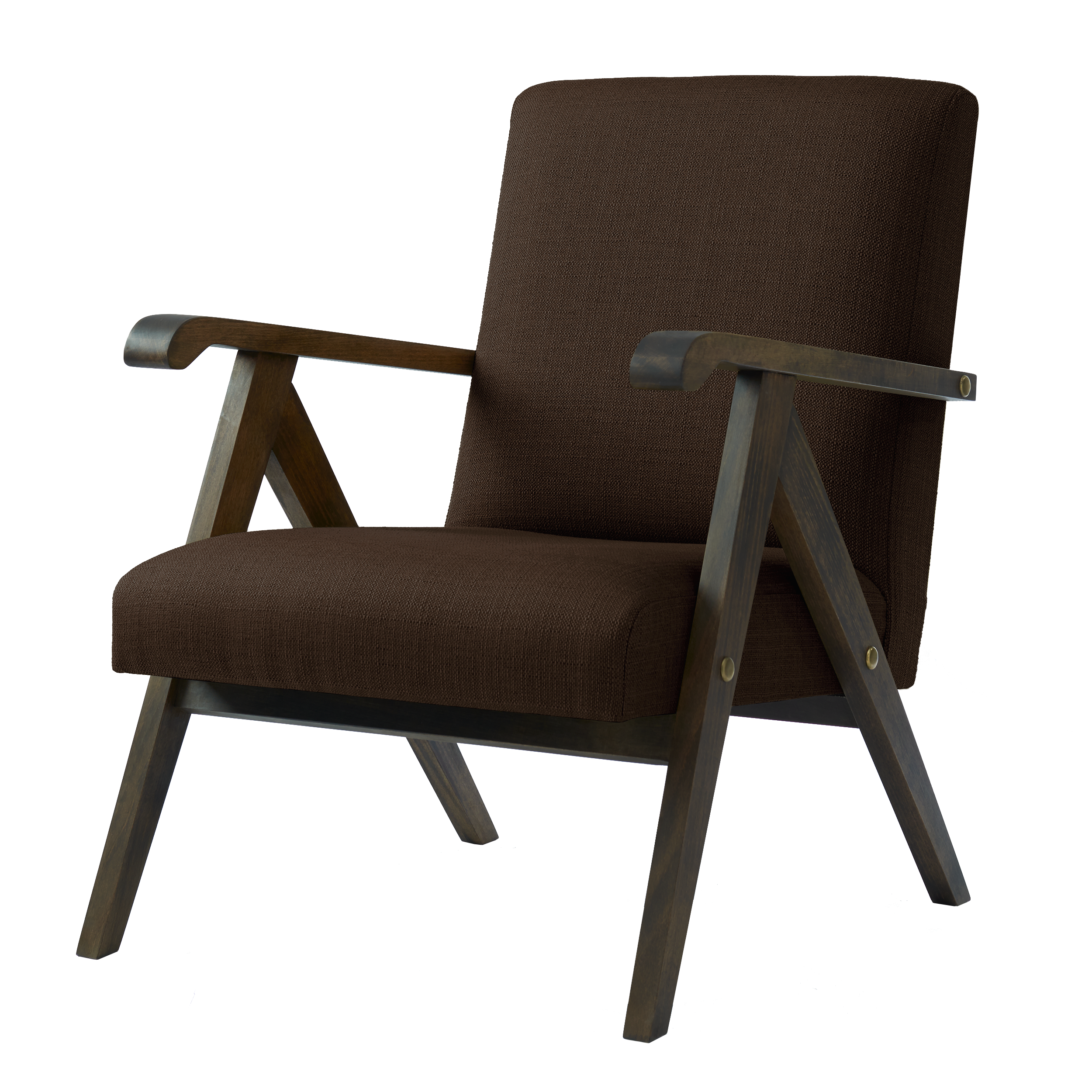 MONKLET Chair upholstery colour brown, dark beech frame