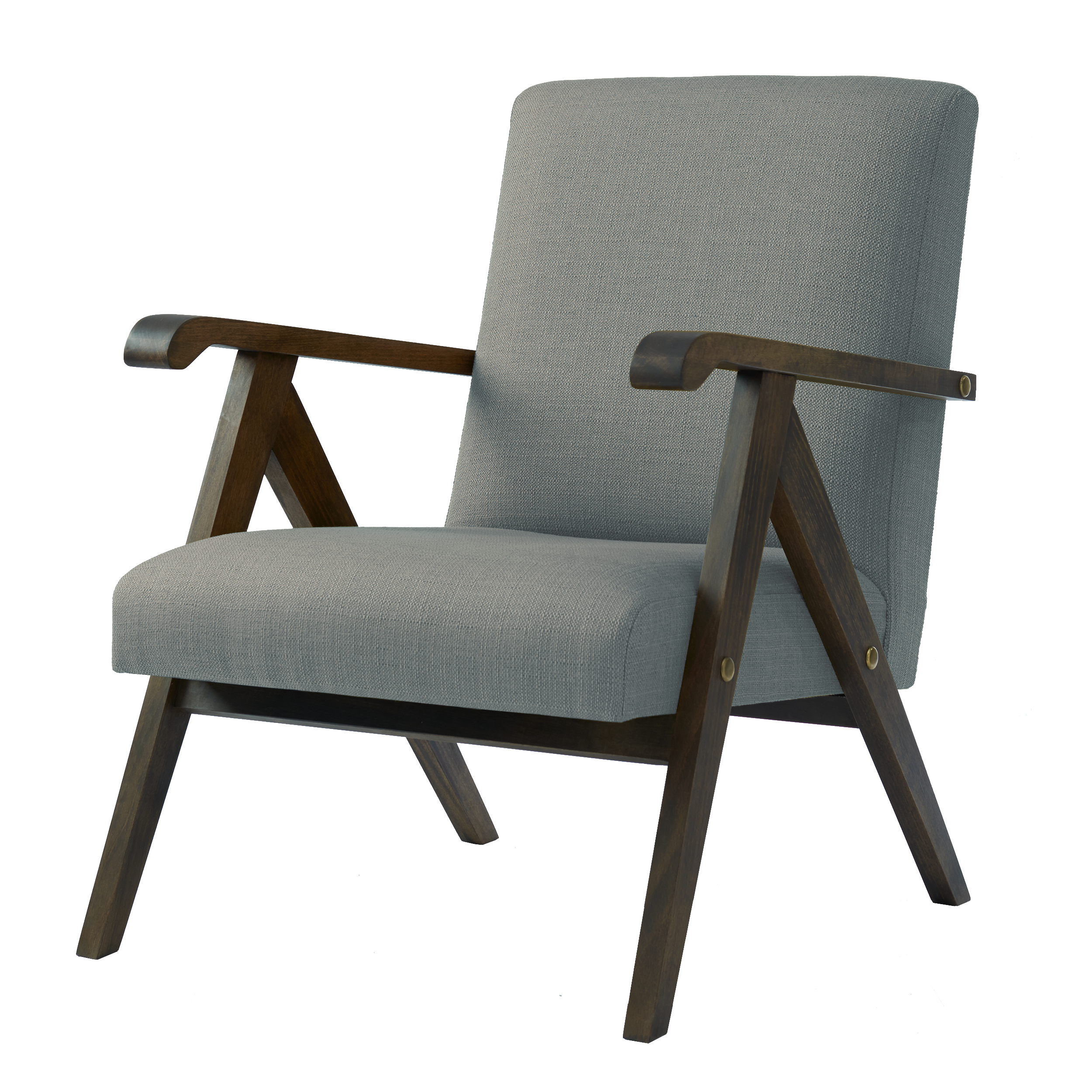 MONKLET Chair upholstery colour light grey, dark beech frame