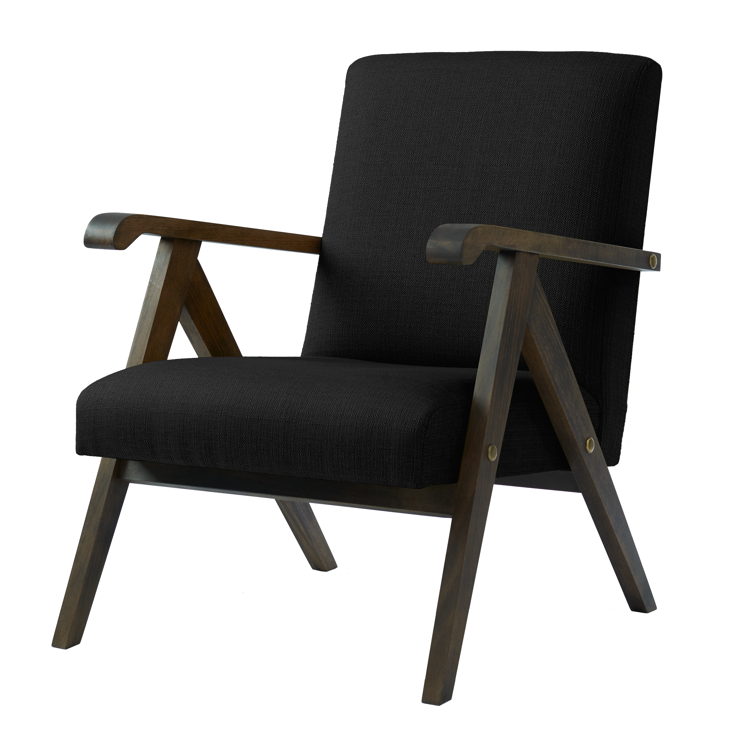 MONKLET Chair upholstery colour black ebony, dark beech frame