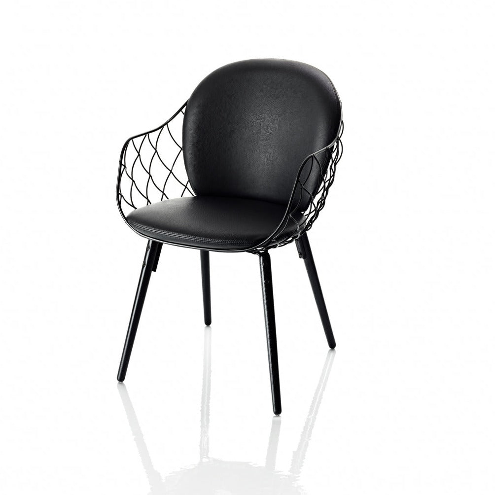 PINA Chair black colour, made of solid ash base