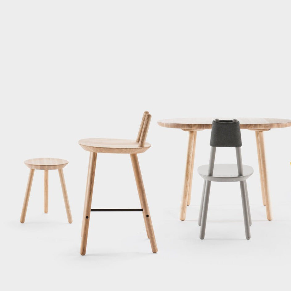 NAЇVE Stool-natural ash-barstool-table and chair collection