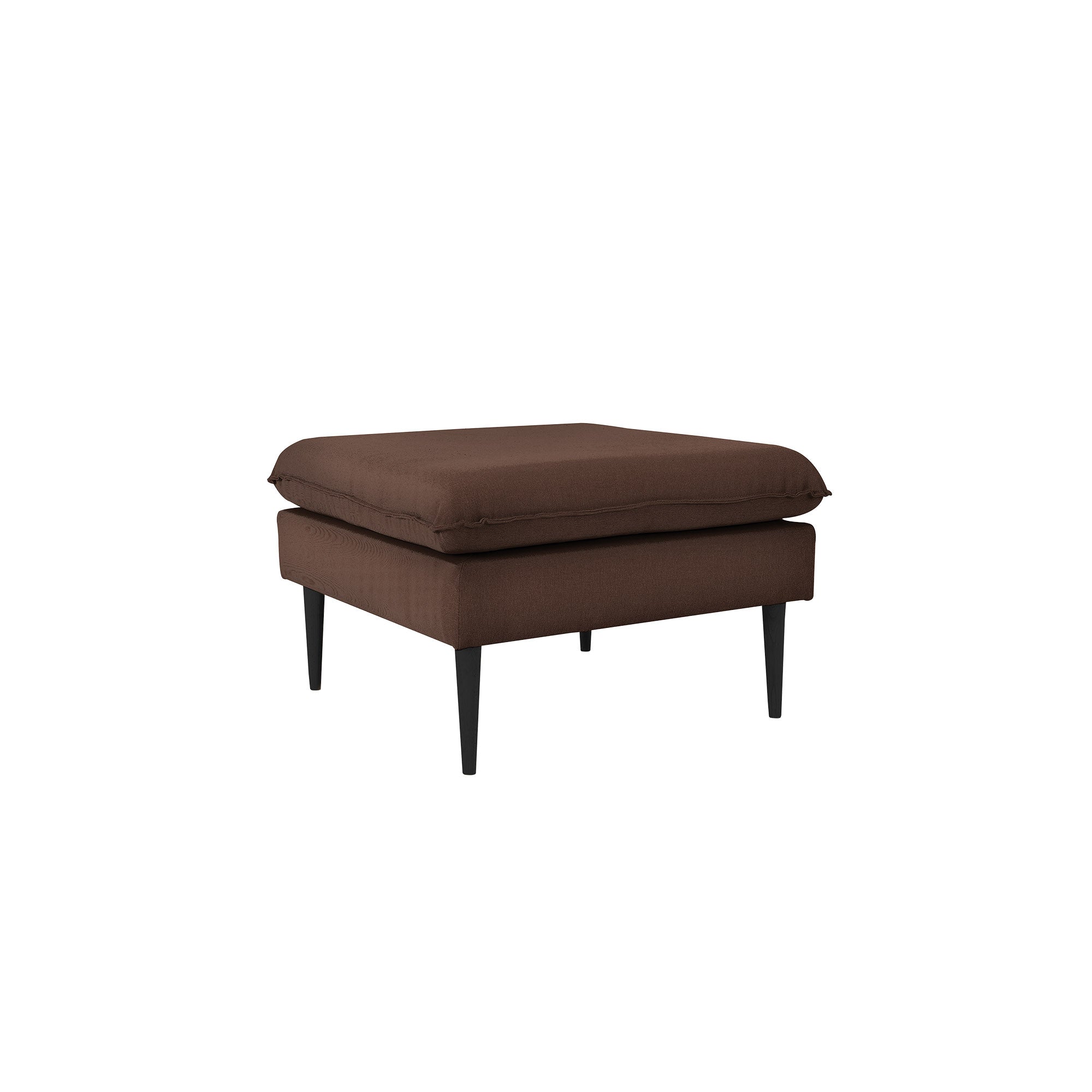 POSH Black Pouffe upholstery colour  brown