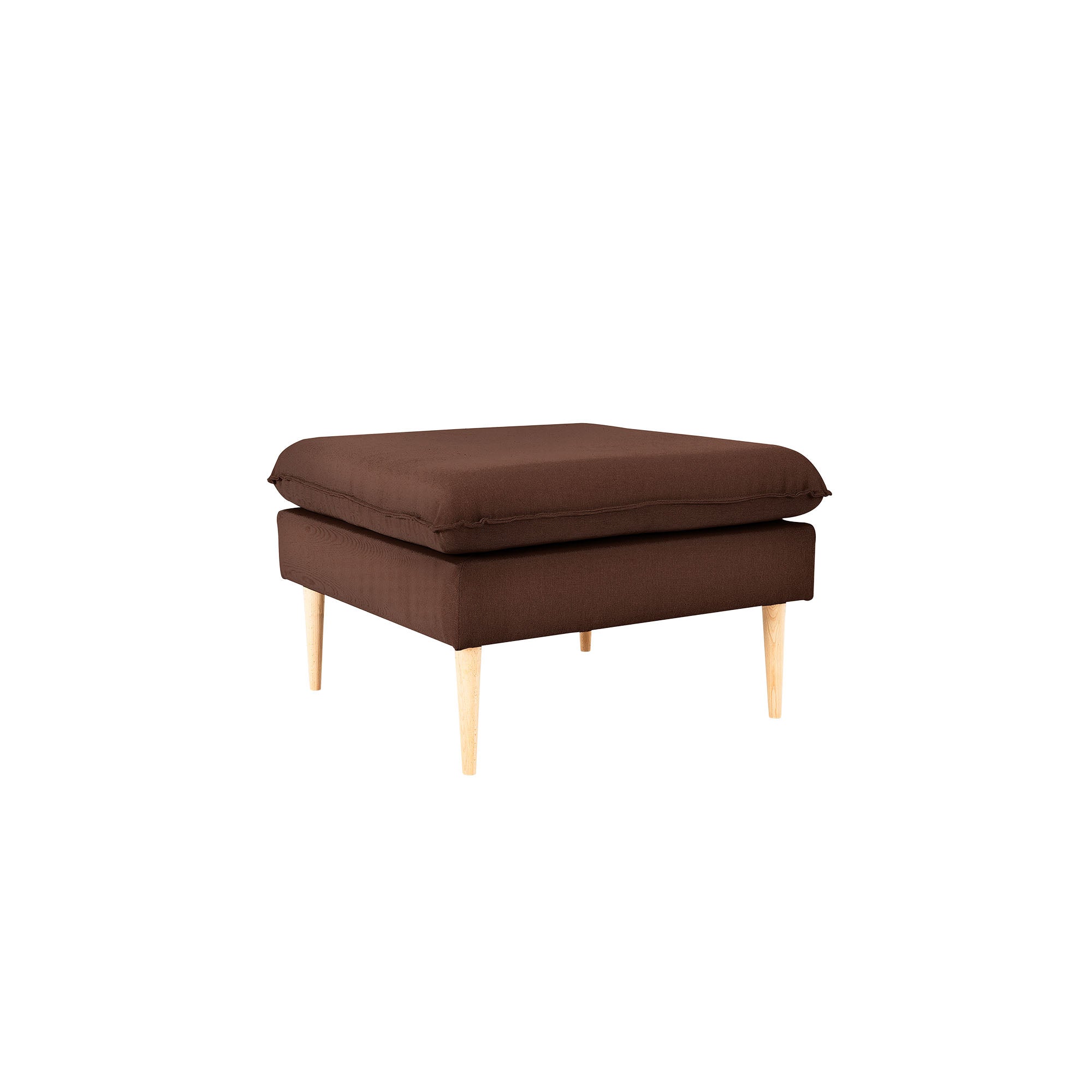 POSH WOOD Pouffe upholstery colour brown