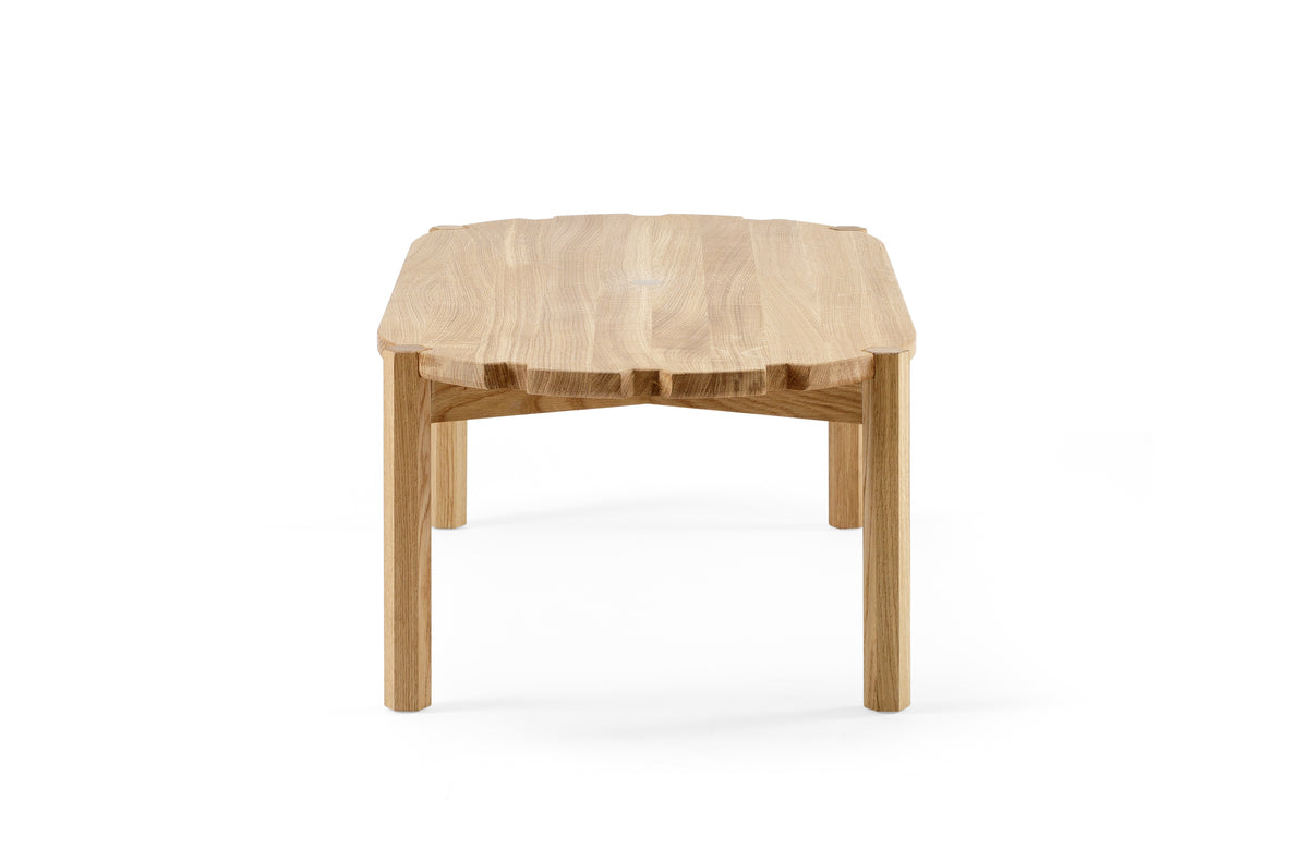 PINION Side Table-natural oak large size-side view