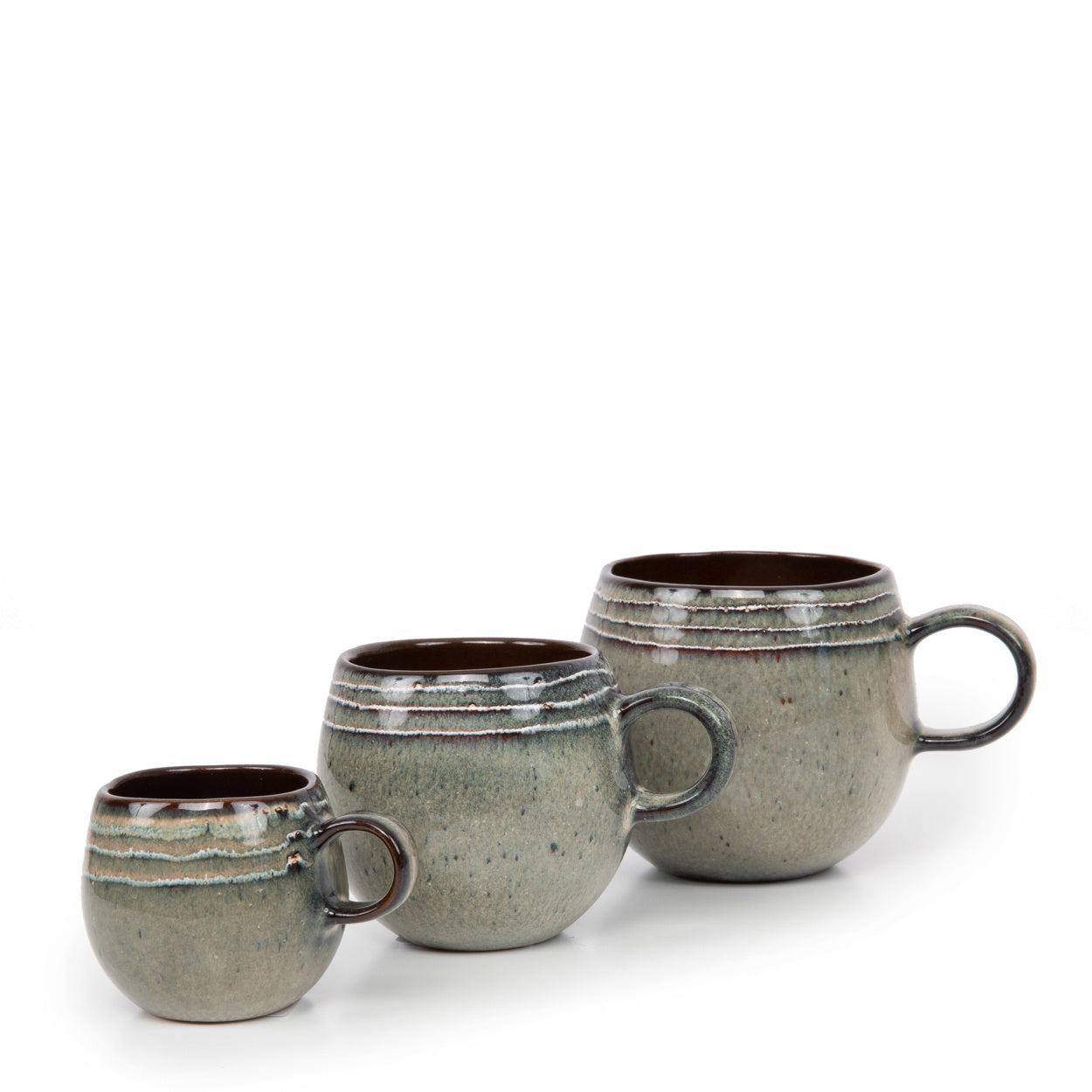 THE COMPORTA Espresso cup - S - Set of 6 side view of set