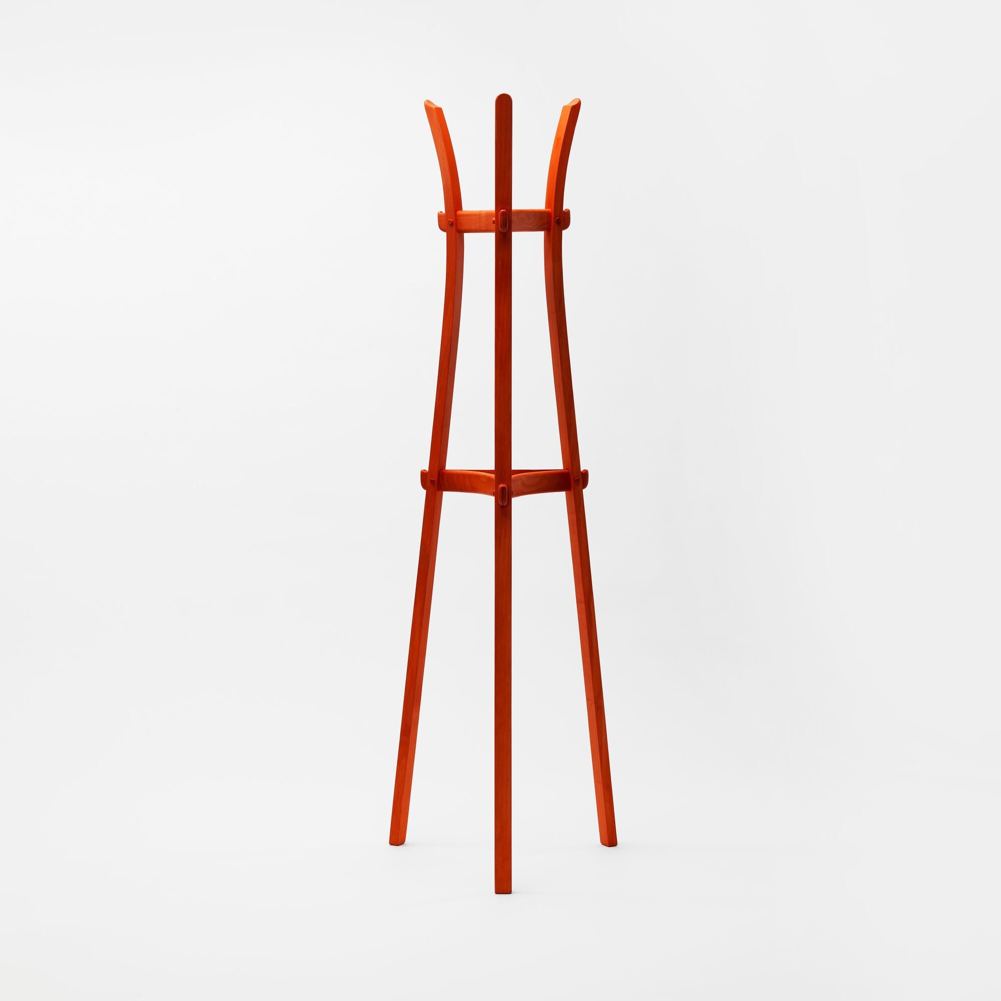 LEEK COAT STAND By Mentsen Ash Red front view
