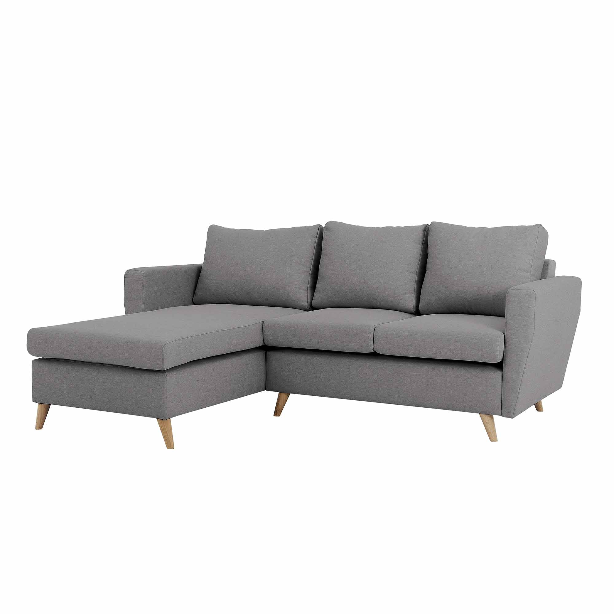 LOVER Corner Sofa Left upholstery colour steel grey
