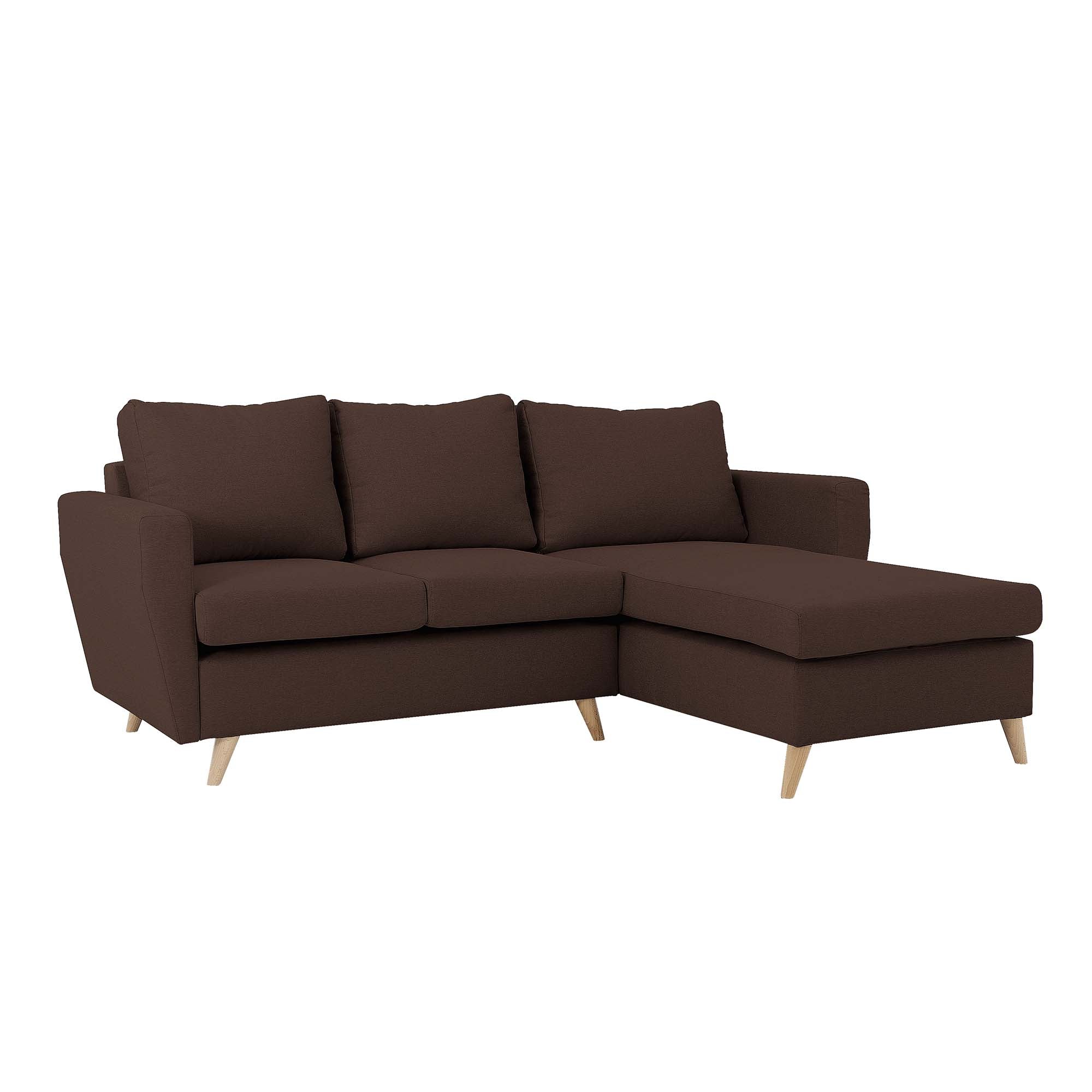 LOVER Corner Sofa Right upholstery colour-brown