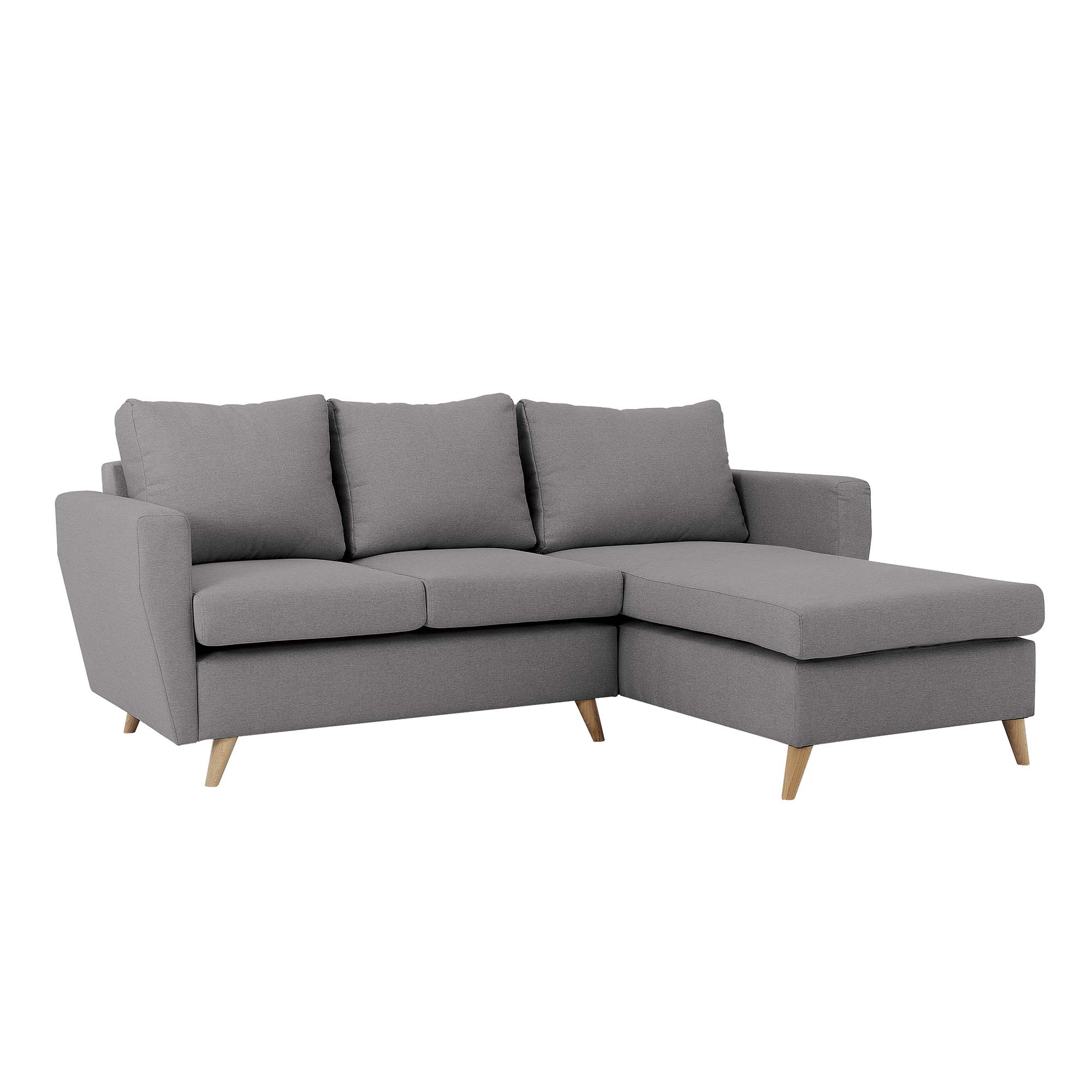 LOVER Corner Sofa Right upholstery colour steel grey