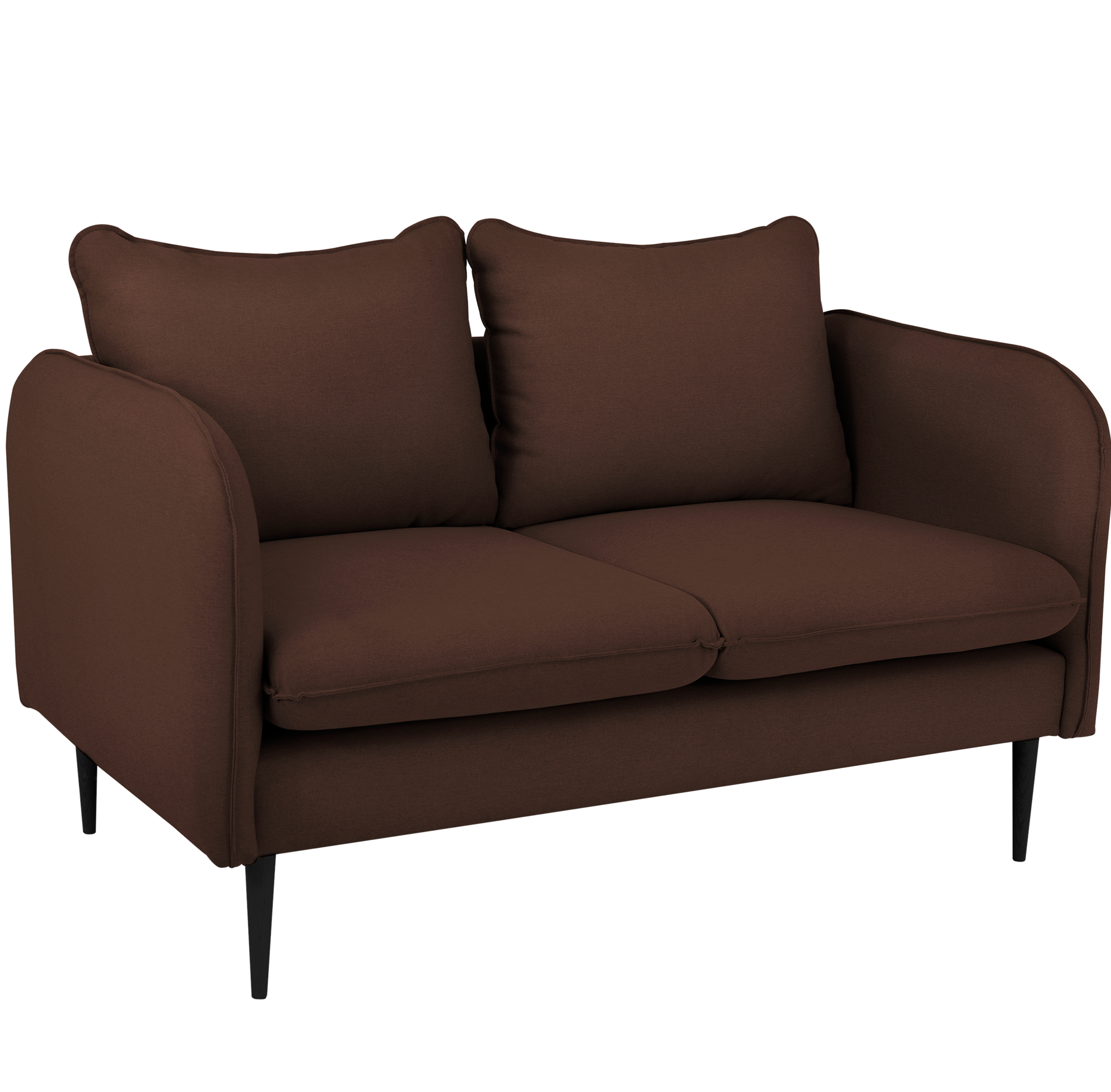 POSH BLACK Sofa 2 Seaters upholstery colour brown