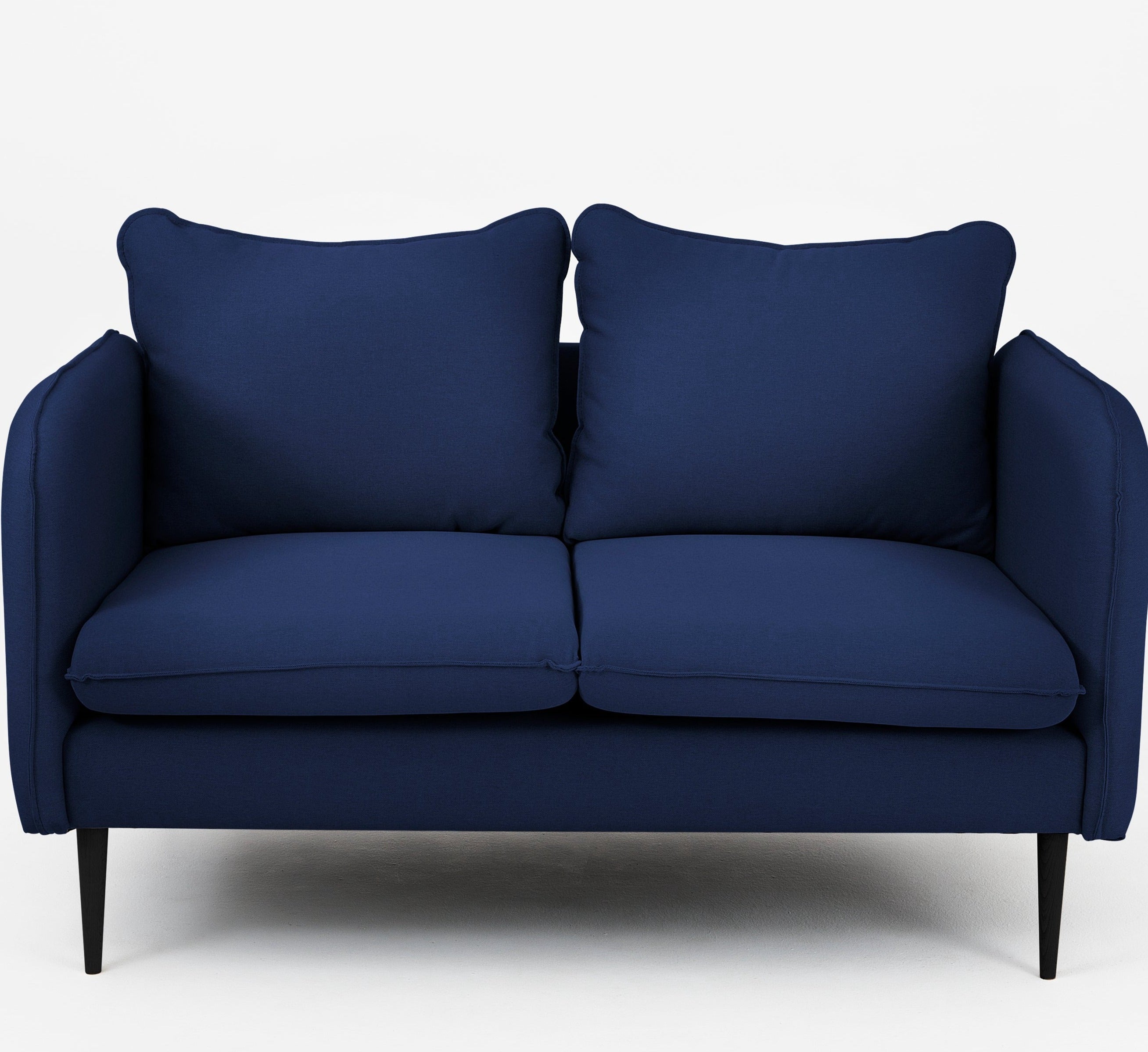 POSH BLACK Sofa 2 Seaters upholstery colour blue-front view