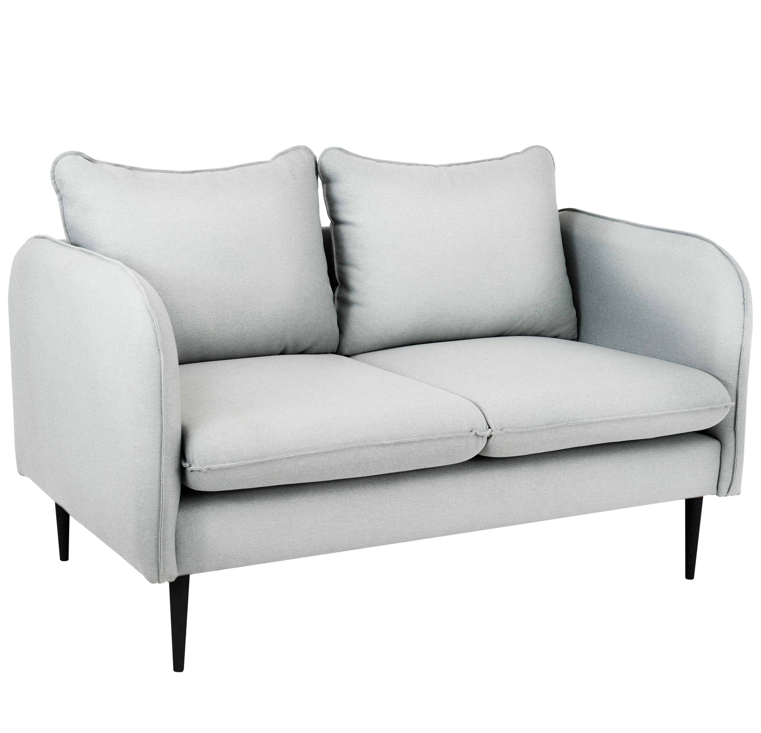 POSH BLACK Sofa 2 Seaters upholstery colour platinum grey