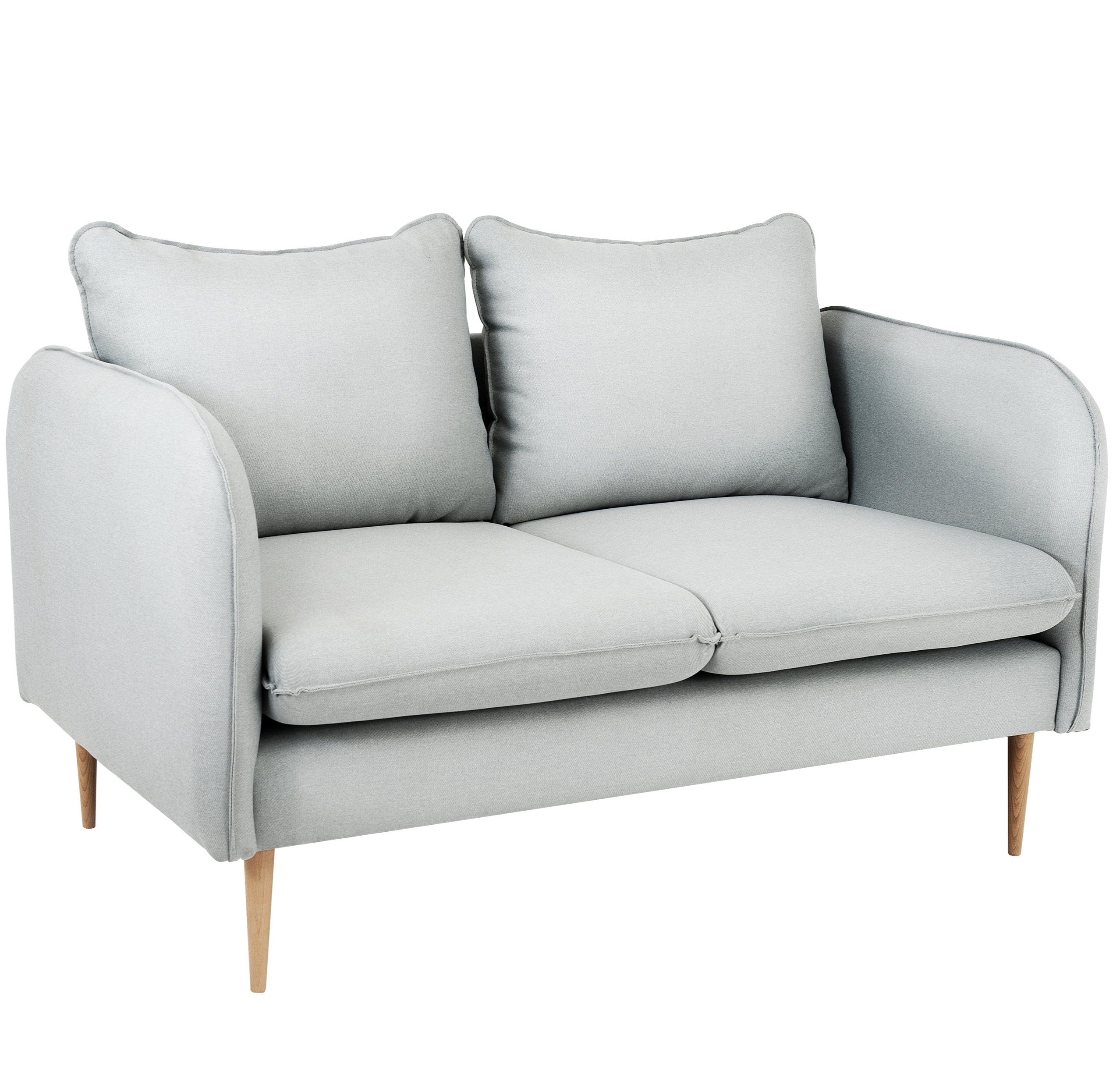 POSH WOOD Sofa 2 Seaters upholstery colour  platinum grey