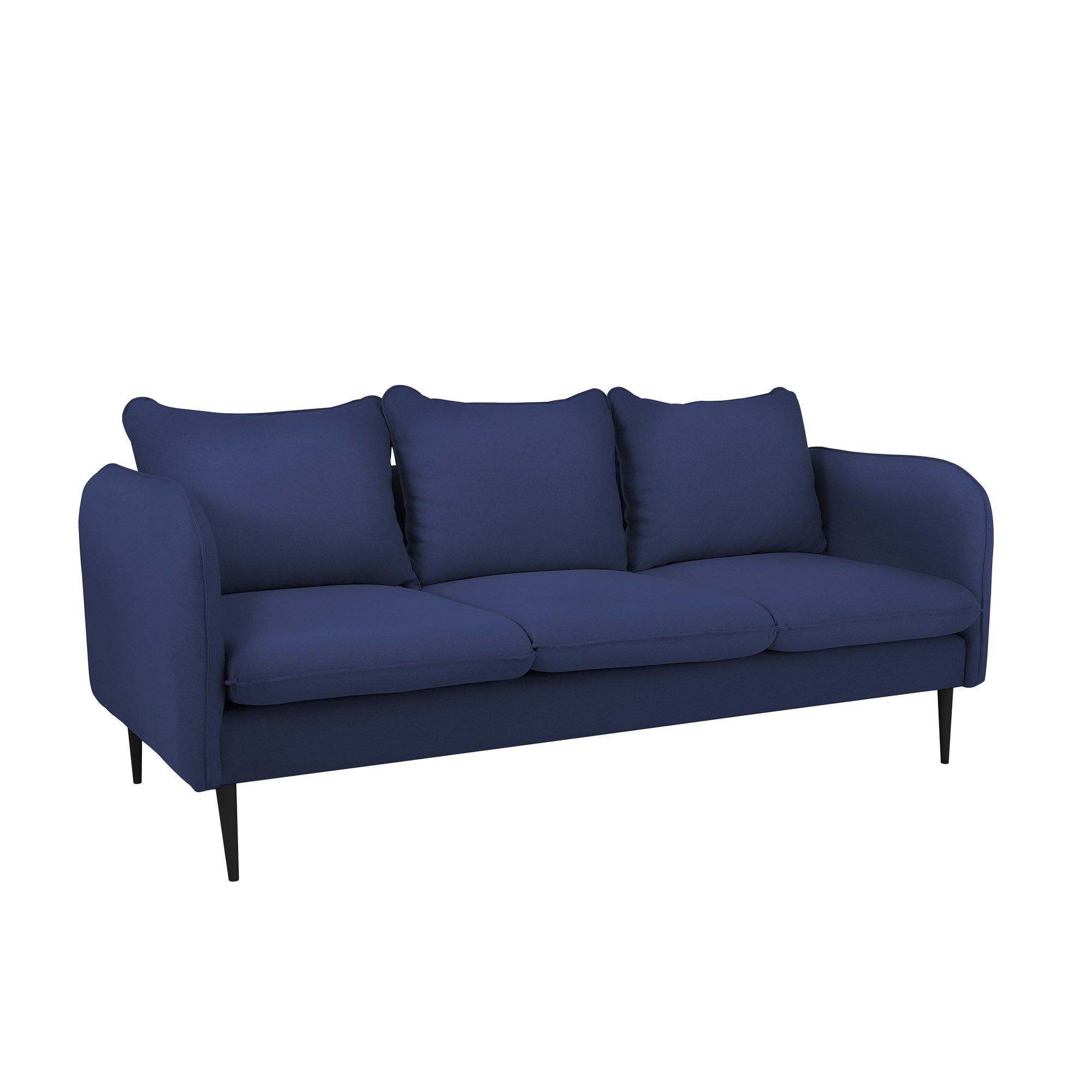 POSH BLACK Sofa 3 Seaters upholstery colour blue