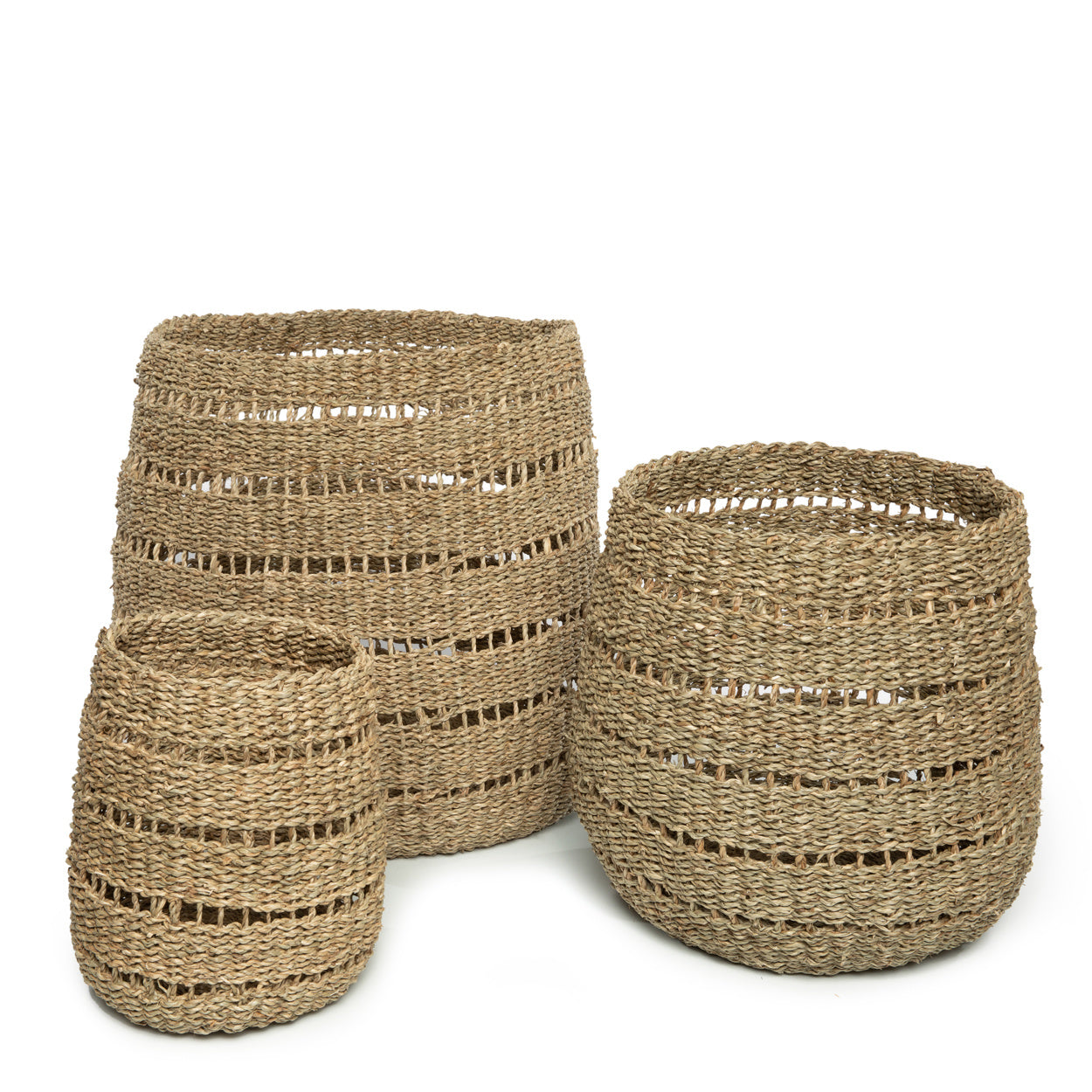 THE NINH BINH Baskets Set of 3 front view