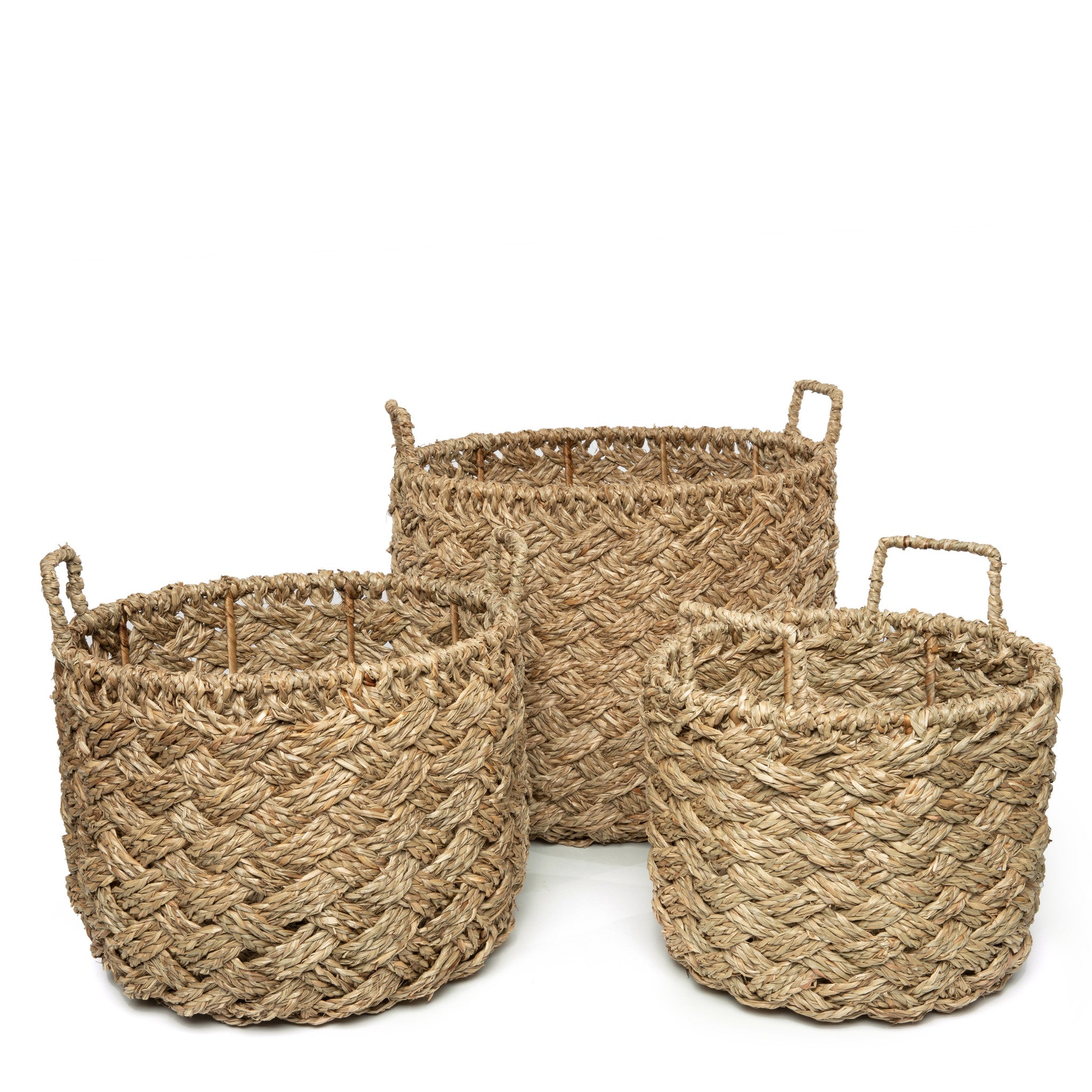 THE HOI AN Baskets Set of 3 front view
