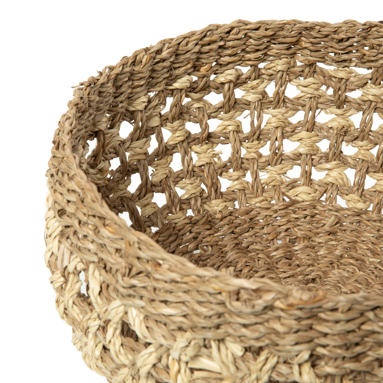 THE PHU QUOC Baskets Set of 3 top detail