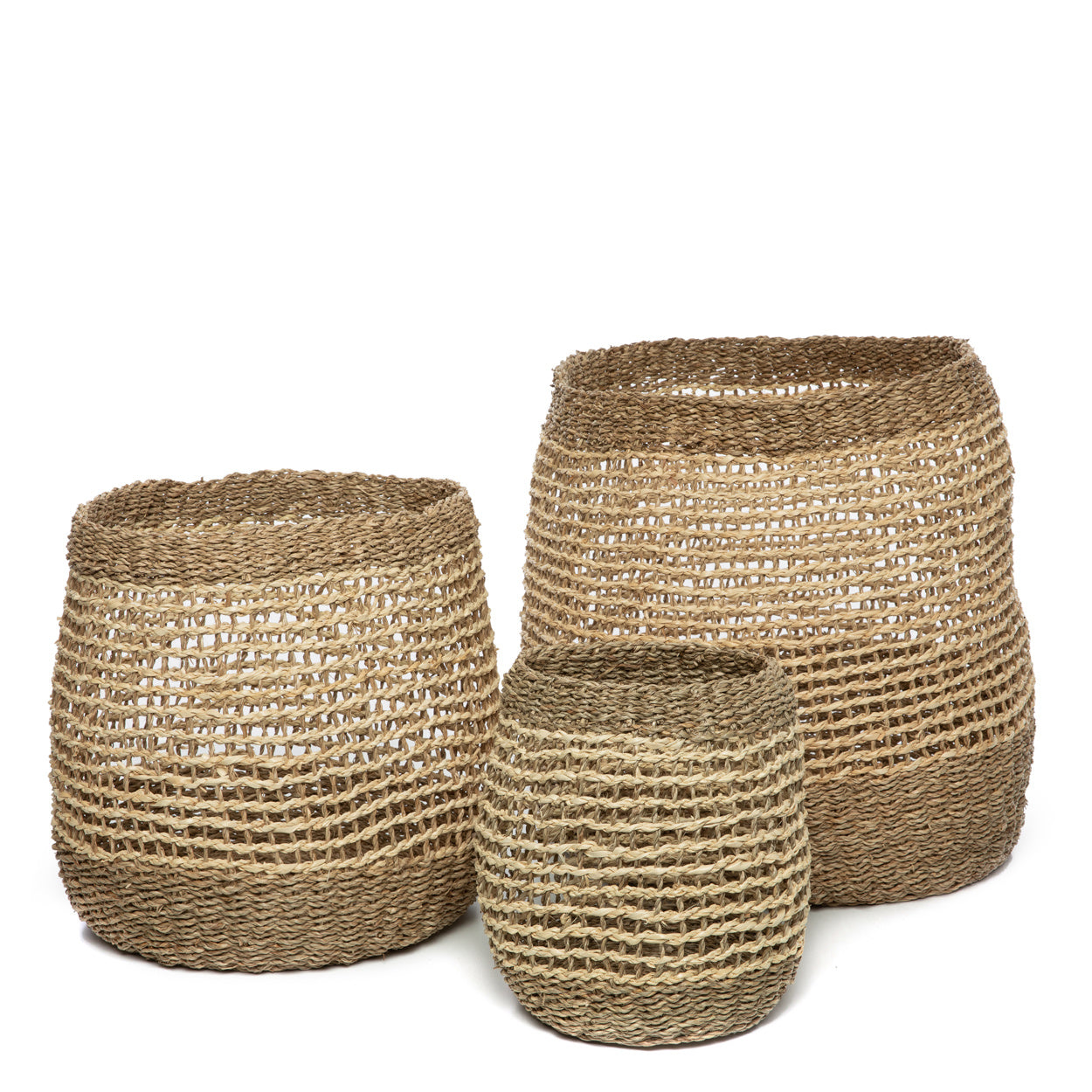 THE TAM HAI Baskets Set of 3 FRONT VIEW