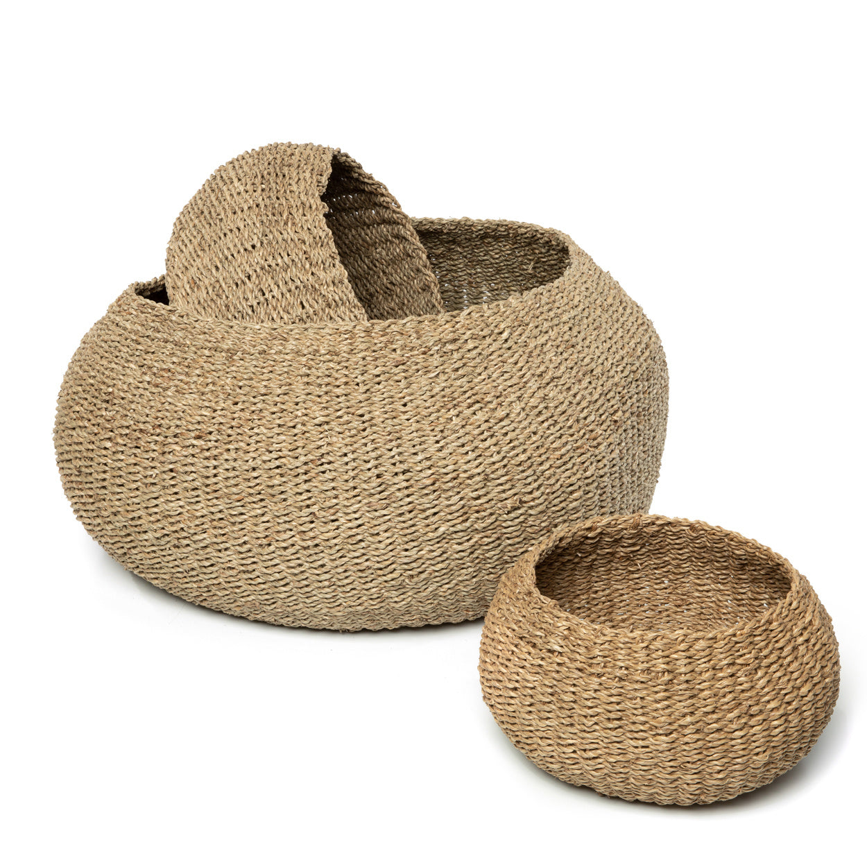 THE HO COC Baskets Set of 3 half-folded front view