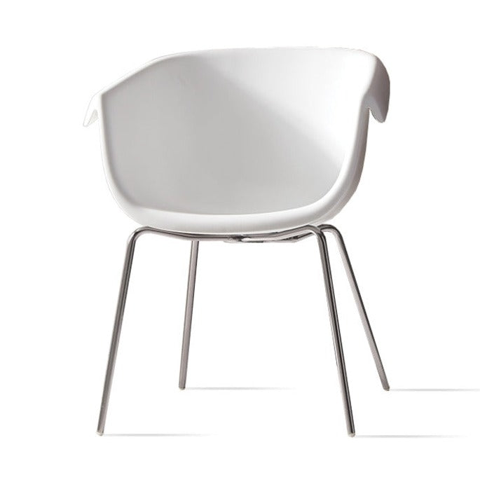 COLLIER Chair white, front view