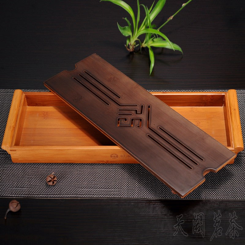 Black Tabletop Chinese Kung Fu Tea Serving