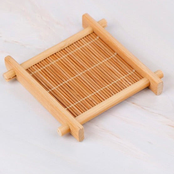 Heat Insulation Bamboo Tea Tray