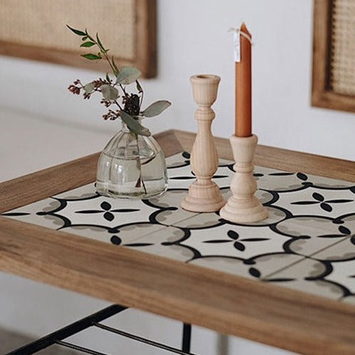 Retro Natural Wooden Candlesticks Holders