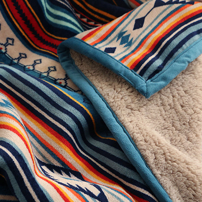 Retro Flannel Fleece Blanket