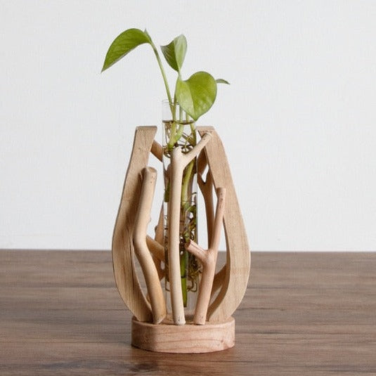 Pure Handwork Wooden Vase