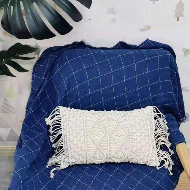 MACRAME HANDMADE Cotton Thread Pillow Covers