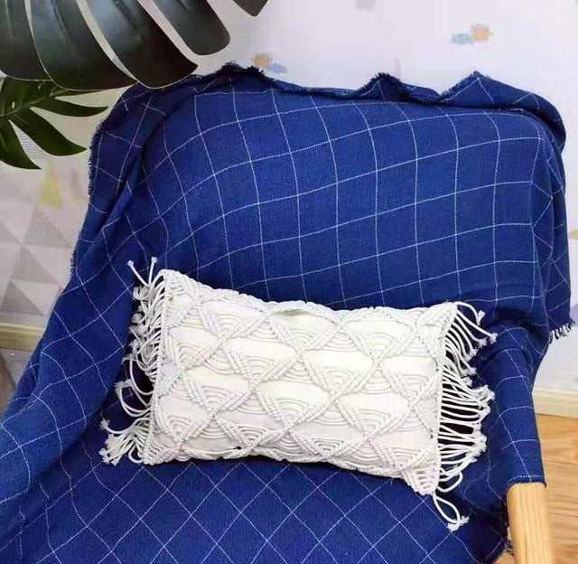 MACRAME HANDMADE Cotton Thread Pillow Covers