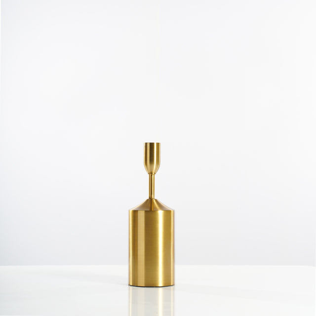 Simple Metal Gold Plated Candle Holders