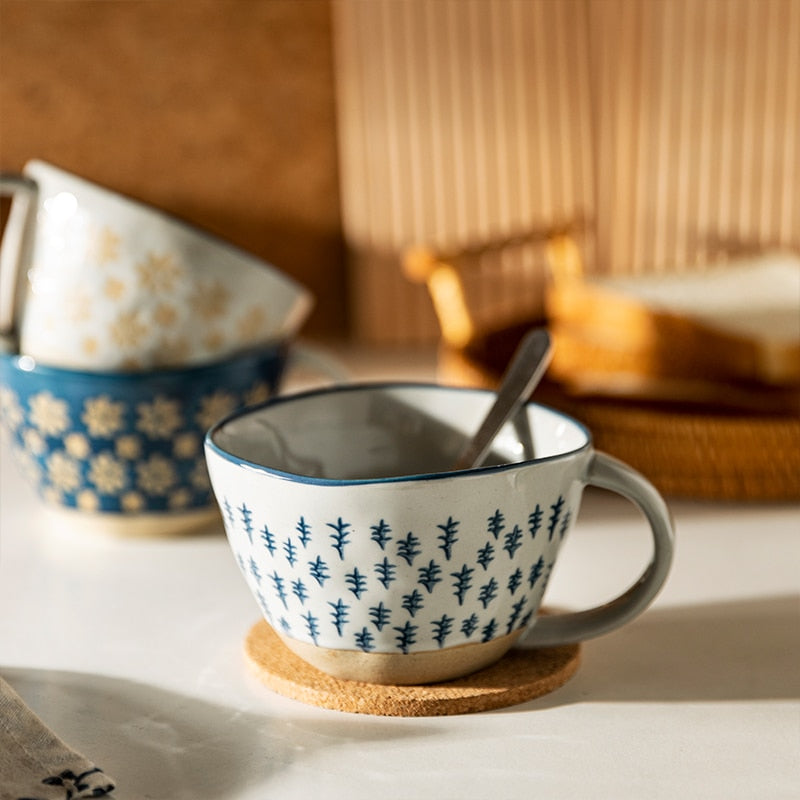 Japanese Vintage Ceramic Mug Handgrip