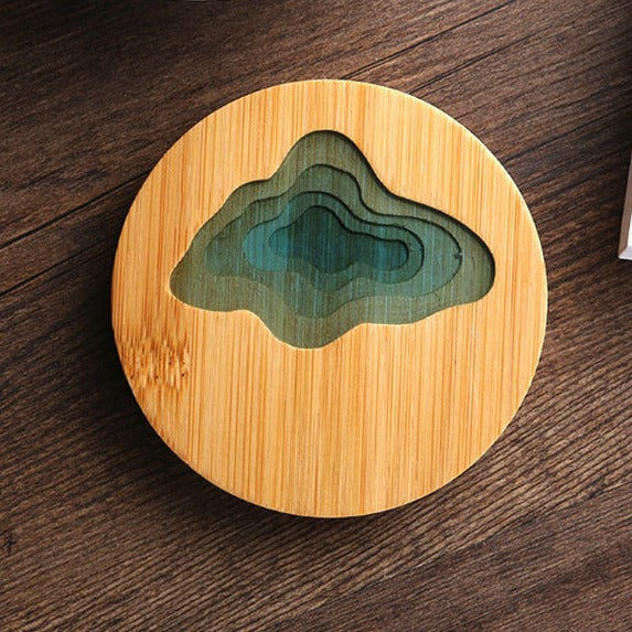 Japanese Waterproof Bamboo Coasters Placemat