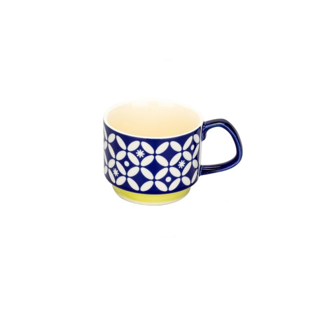 Ceramic  Retro Flower Coffee Mugs