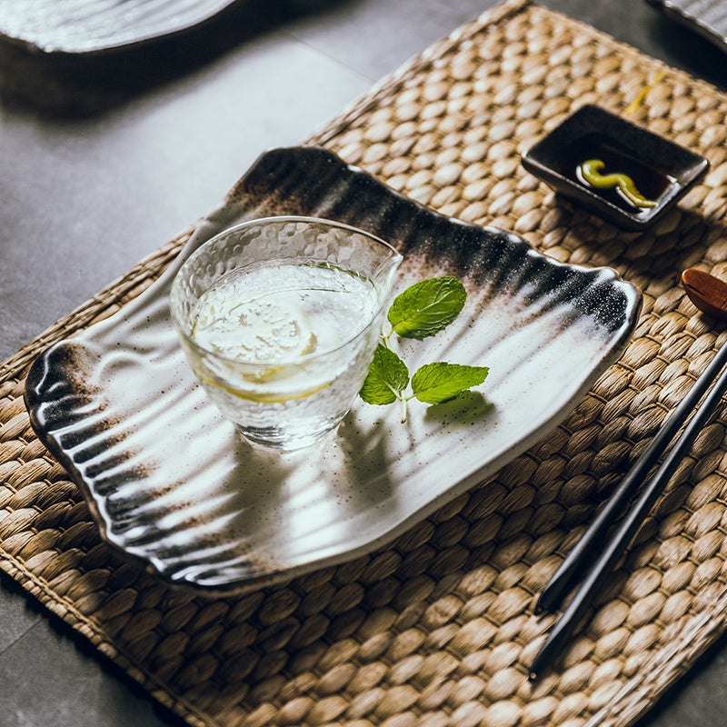 Irregular Ceramic Sushi Plate Japanese style
