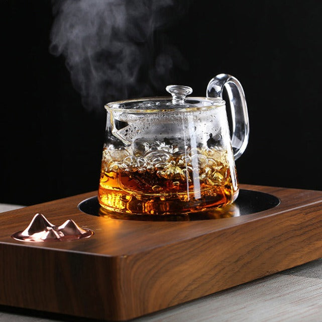 Heat Resistant Transparent Glass Teapot Japanese Style