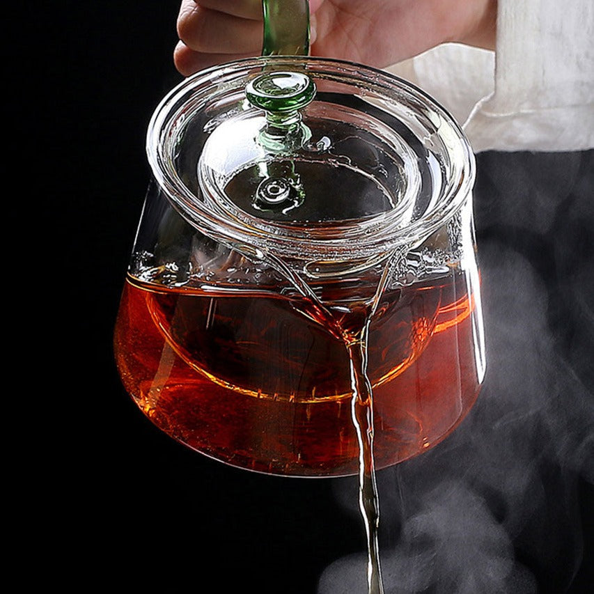 Heat Resistant Transparent Glass Teapot Japanese Style
