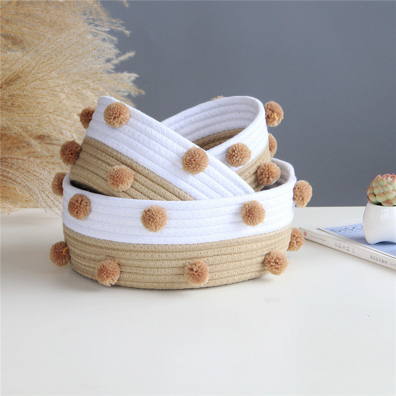 Nordic Cotton Rope Woven Storage Baskets