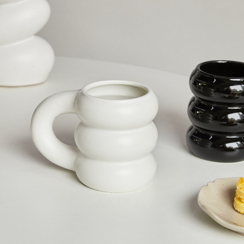 Ceramic Mug with Big Handgrip Colored