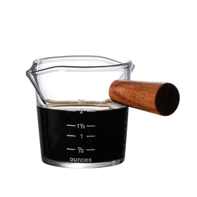 Heat-resisting Glass Espresso Measuring Cup