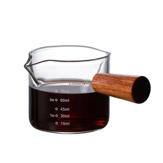 Heat-resisting Glass Espresso Measuring Cup