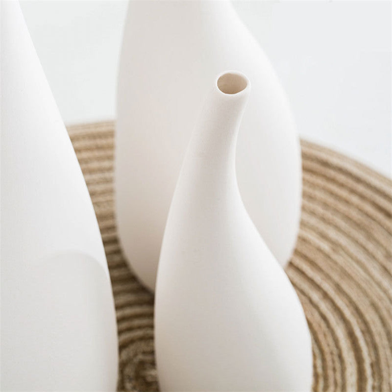 Nordic Style Ceramic Matte Flower Vase