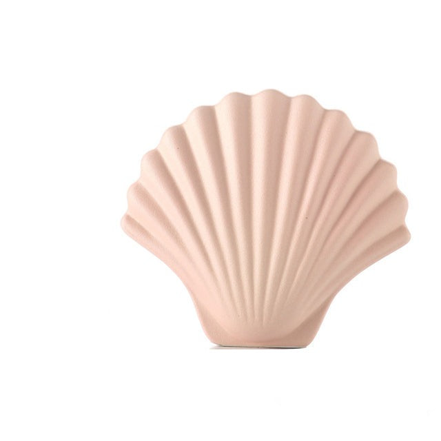 Ceramic Abstract Art Shell Vase