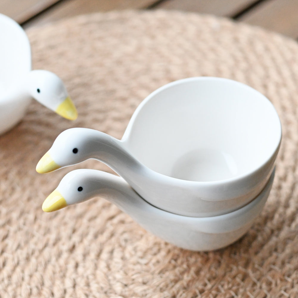 Cute Ceramic Duck Shape Bowls